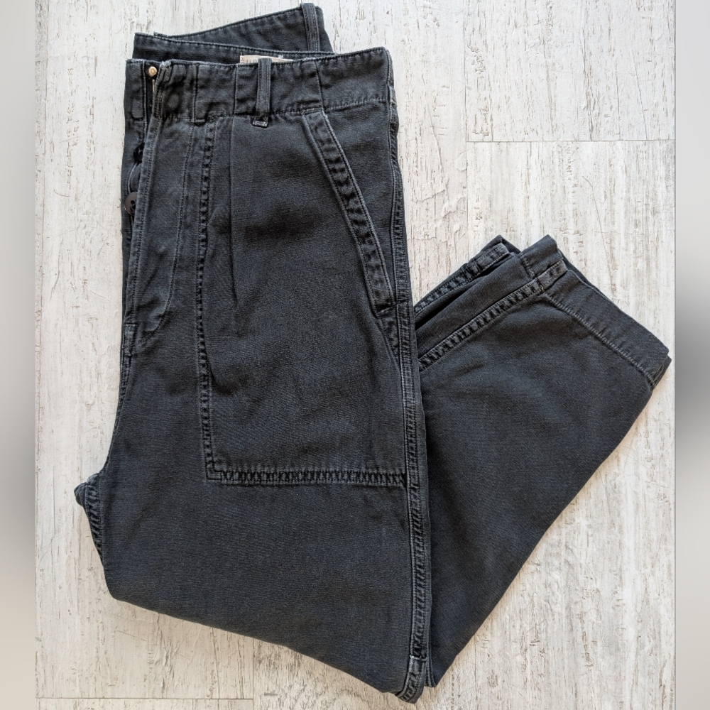 Citizens Of Humanity- Surplus Utility Crop Twill Trouser/ Faded Black- 27